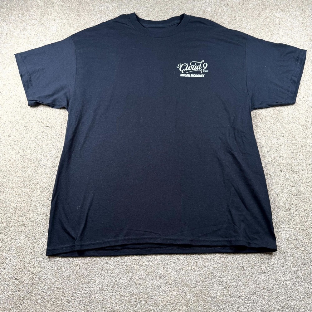 Megan Moroney T Shirt Mens XL Black Cotton Cloud 9 Tour York Graphic Pullover